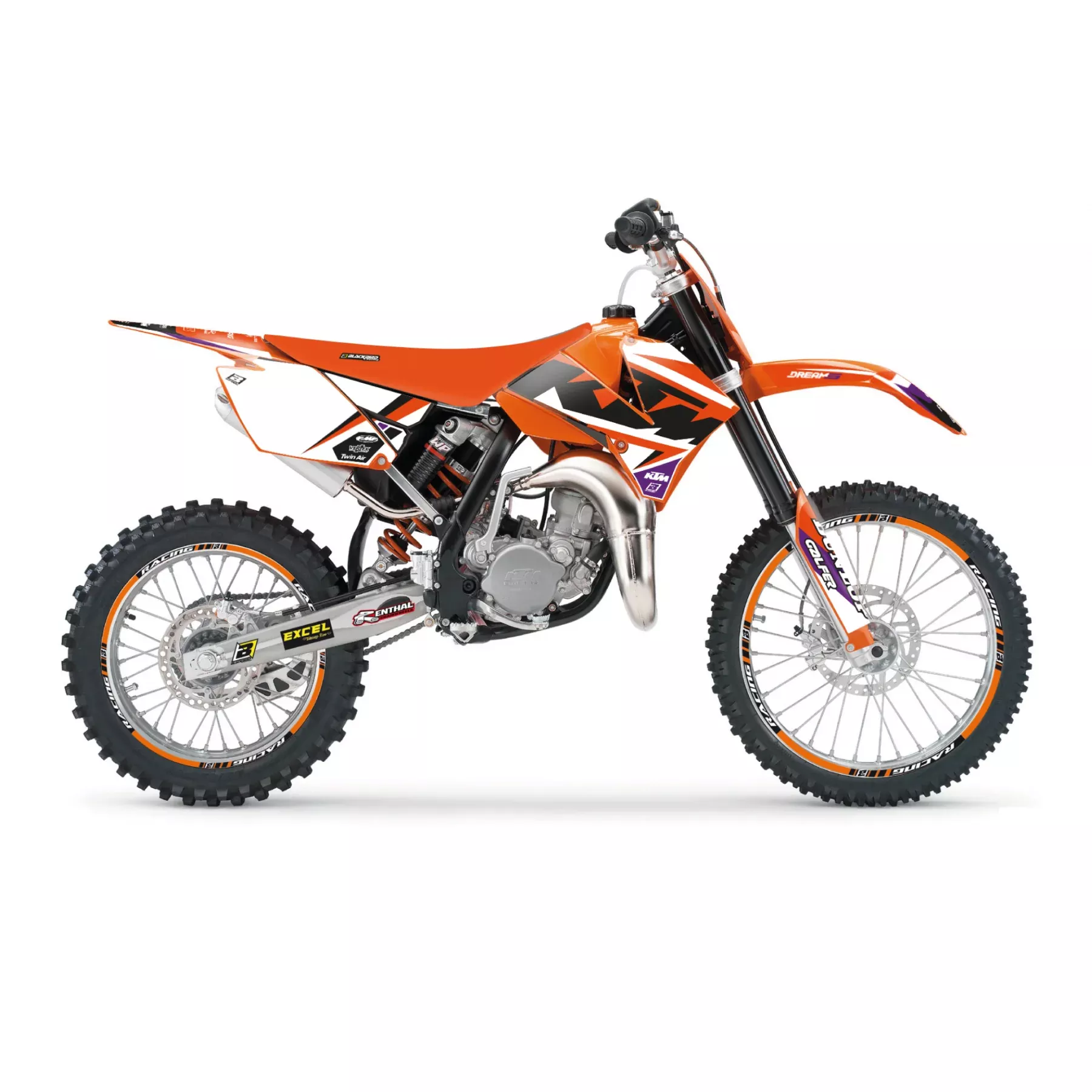 06-12 SX85 KTM DREAM 5 DECALS, BLACKBIRD 2529AB