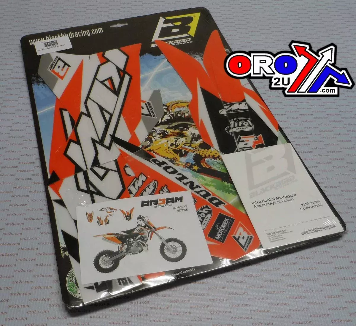 09-15 KTM SX 50 DREAM 3 DECALS, BLACKBIRD 2536E