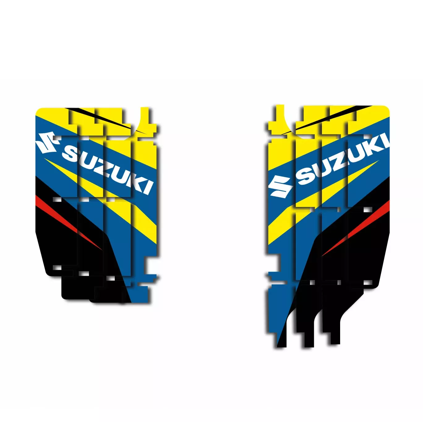 10-18 RMZ250 RAD LOUVER DECALS DREAM 4, BLACKBIRD A302N