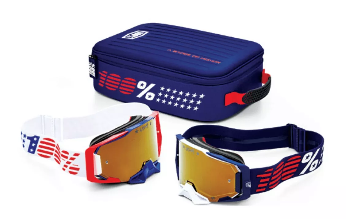 100% Armega Patriot Pro Goggle Pack