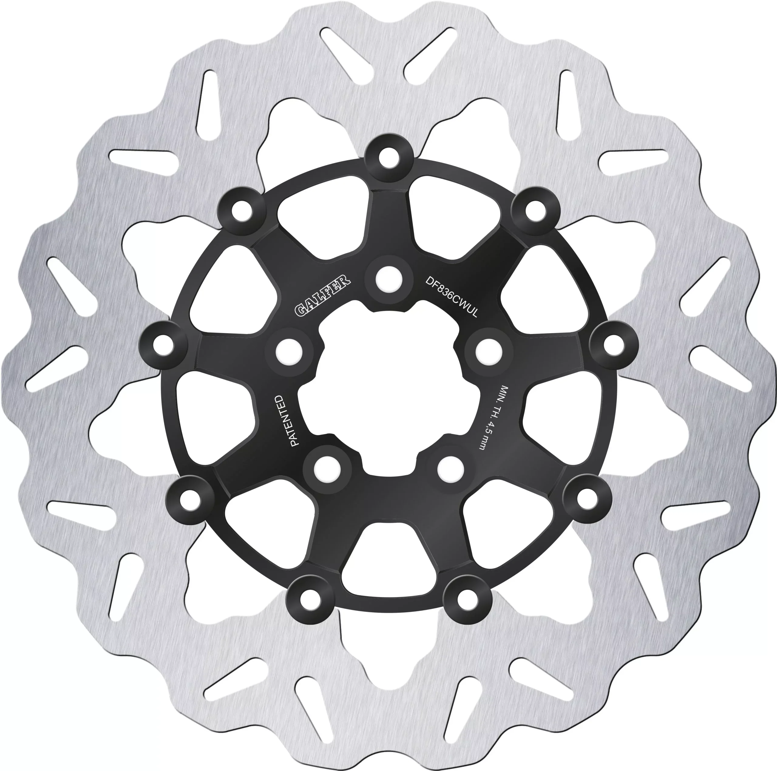 11.8" Standard Floating Wave Rotor - Rear - Harley Davidson