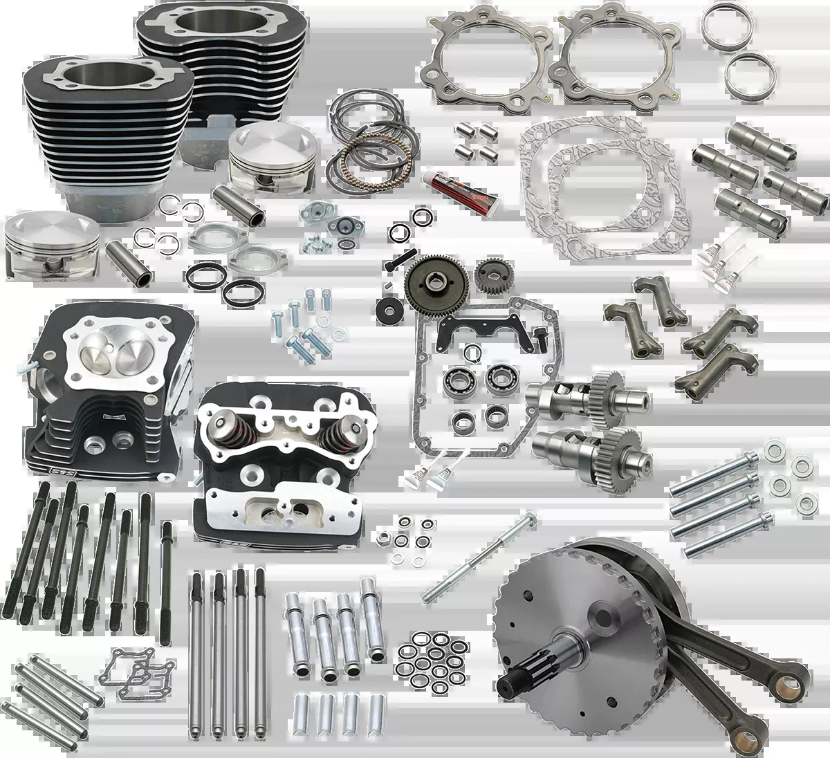 124" Hot Set Up - Big Bore/Stroker - Wrinkle Black - 88A Twin Cam