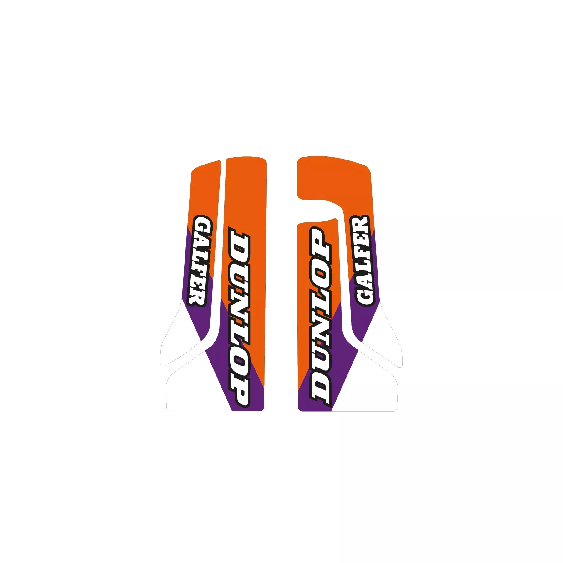 15-22 SX/SXF 16-23 EXC KTM FORK GUARD DECALS, BLACKBIRD 5524AB