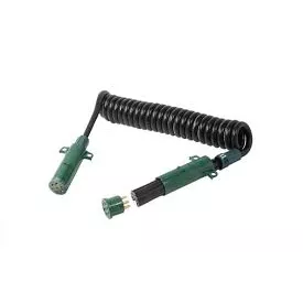 15′ COIL CORD BLK -87