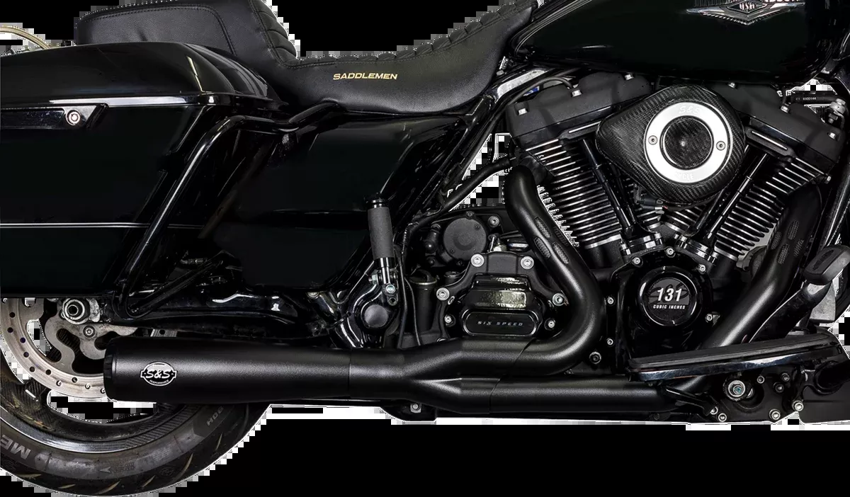2-into-1 Diamondback Exhaust System - Guardian Black - Race Only