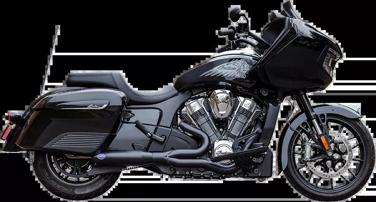 2-into-1 Qualifier Exhaust System - 50-State - Black - Stainless Steel