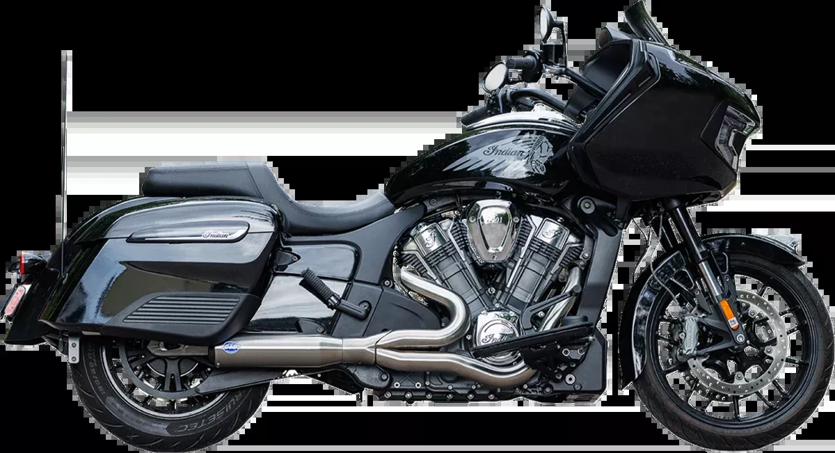 2-into-1 Qualifier Exhaust System - 50-State - Brushed - Stainless Steel