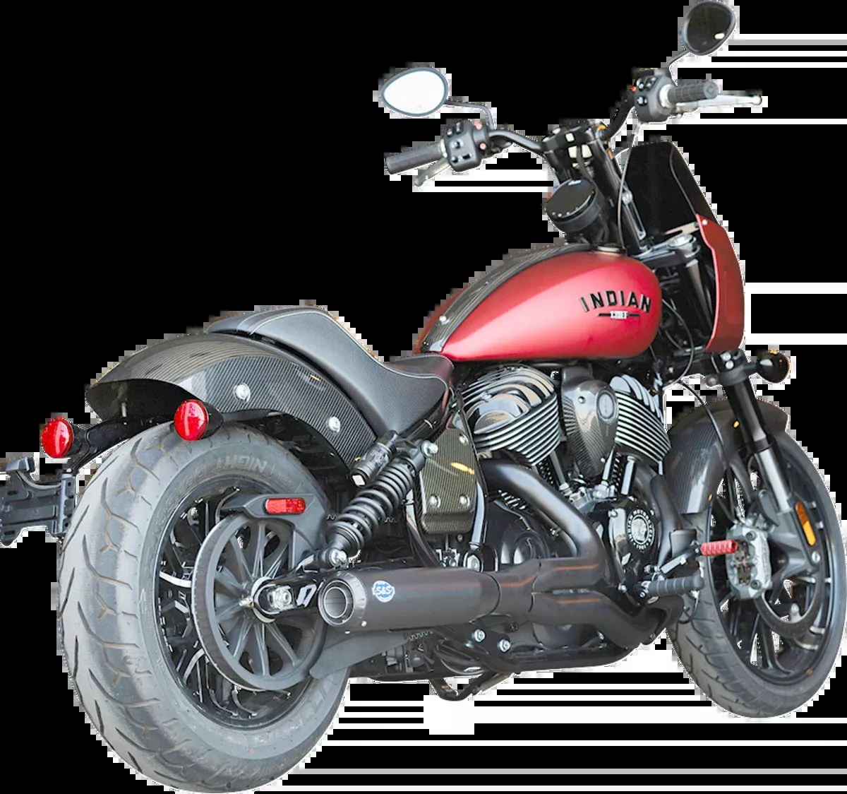 2-into-1 Qualifier Exhaust System - Guardian Black - 49-State - Indian Chief