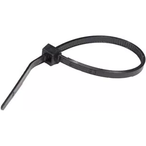 4" BLACK PLASTIC TIE