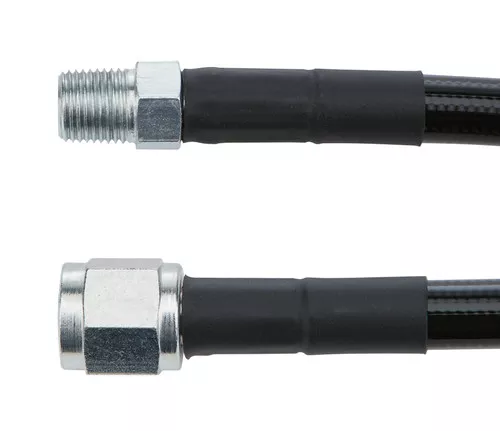#4 Coated Braided Line -4 Straight 1/8in NPT Steel Ends 24in ALL48445-24