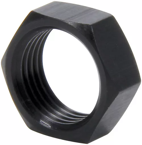5/8-18 RH Aluminum Jam Nuts Thin OD Black 4pk ALL18286