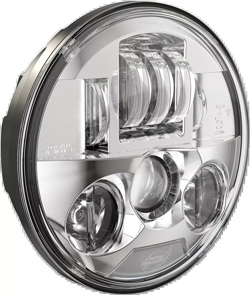 7" Probeam LED Headlamp - Chrome - Indian
