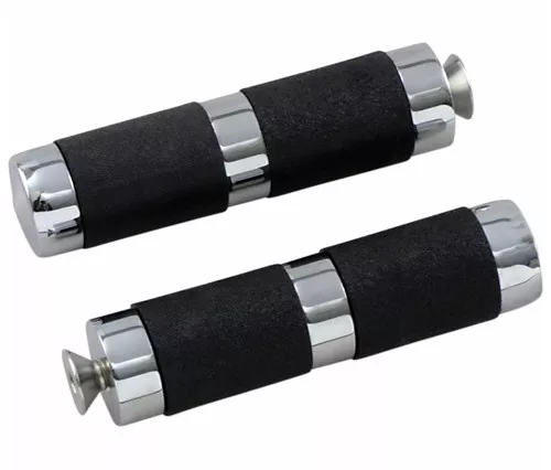 Accutronix Chrome/Rubber Toe Pegs (PT120-SRC)