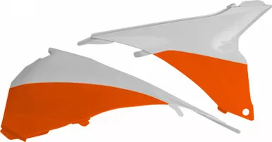 Acerbis Airbox Cover (Black/Fluorescent Orange) - 2314291088