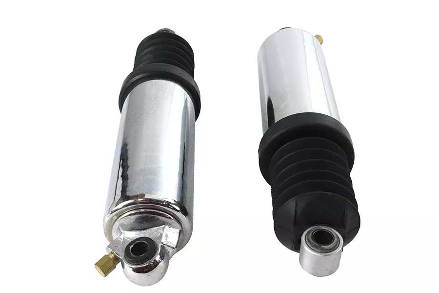 AEE Chrome Low Motorcycle Rear Air Shock Set 1991-1996 Harley Touring FLHR FLHT