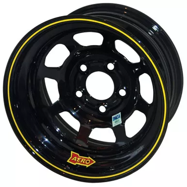 Aero 15x8 2in 5.00 Black LR w/ 3 Tabs for Mudcover 52-185020LT3