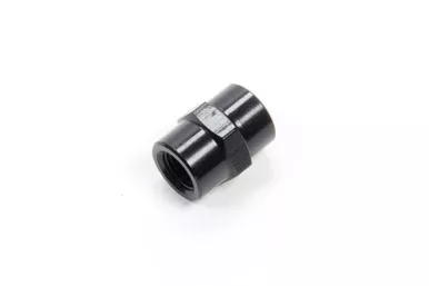 Aeroquip 1/8in Alum Pipe Coupler Black FCM5129