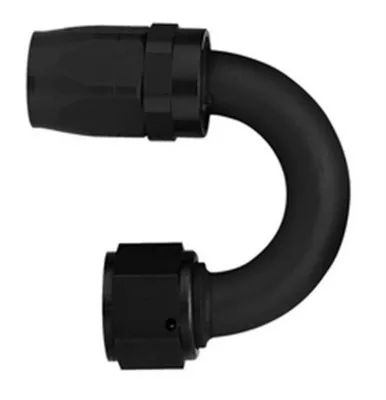 Aeroquip #8 180 Deg Hose End Black FCM4463
