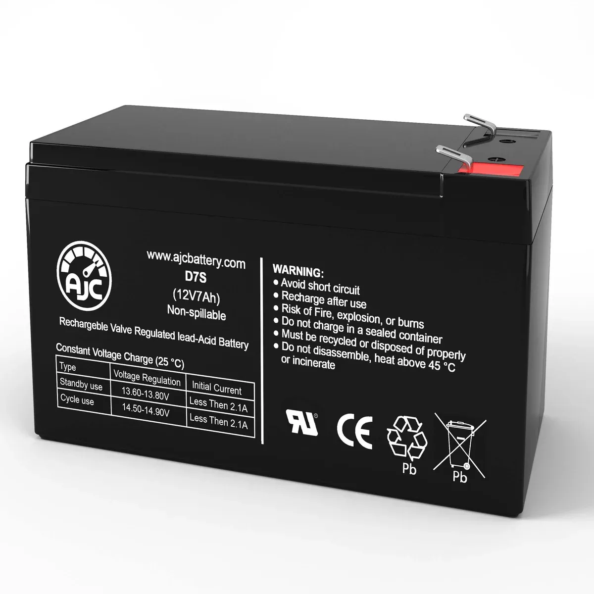AJC Battery Compatible with Datron GRM 12V 7Ah UPS Battery