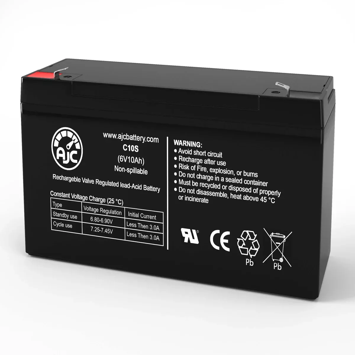 AJC Battery Compatible with Eaton 3115-650 6V 10Ah UPS Battery