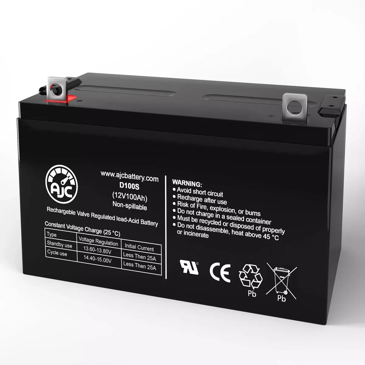 AJC Battery Compatible with Exide PowerWare BAT-0122 12V 100Ah UPS Battery