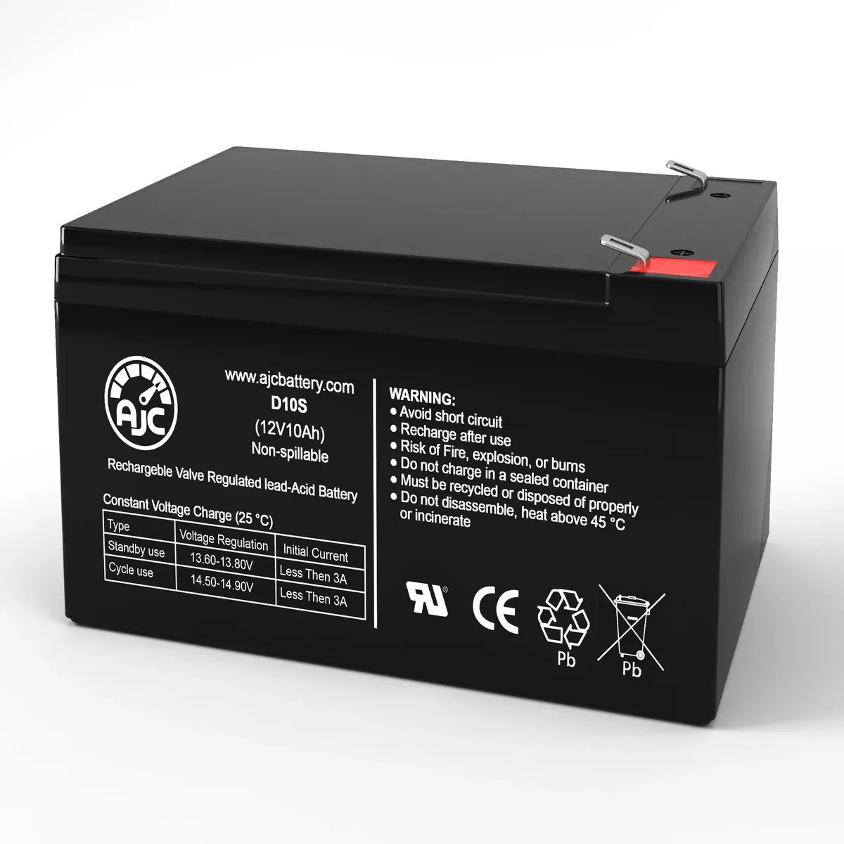 AJC Battery Compatible with Fiamm FG21202 12V 10Ah UPS Battery