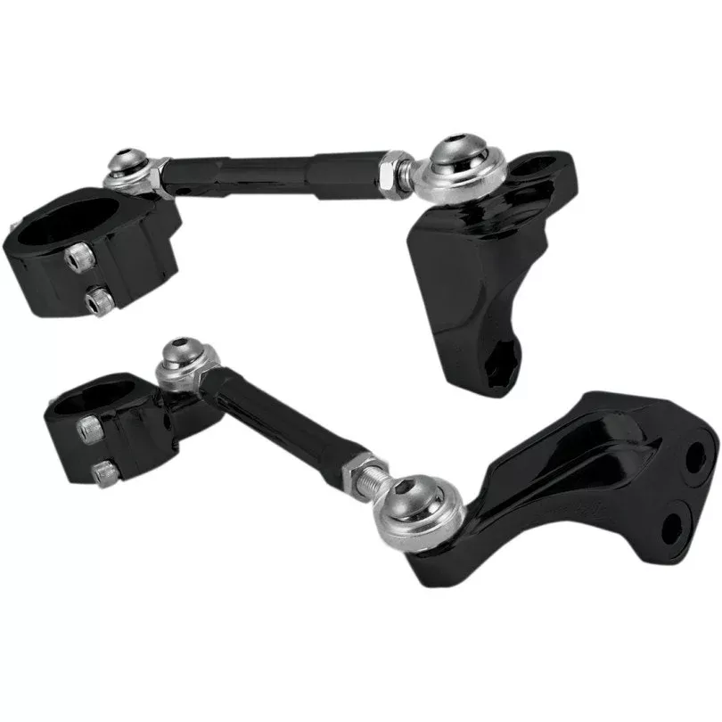 Alloy Art DC-1 Black CNC Combi Frame Stabilizer Harley Dyna 06-17