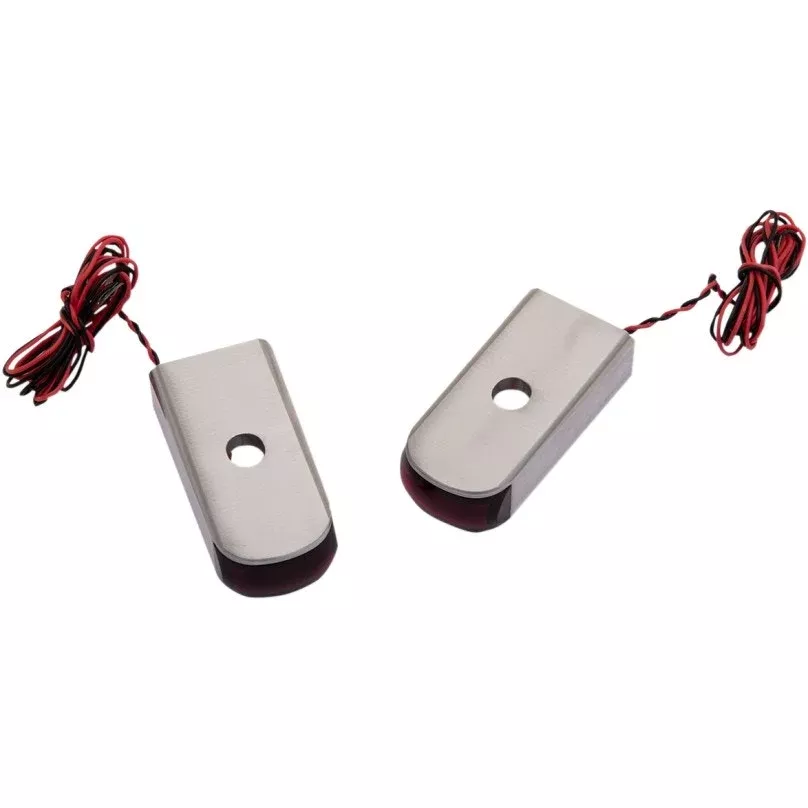 Alloy Art SSL-BR-2C Aluminum Smoke Red LED Marker Light 18-19 H-D Softail FLHC