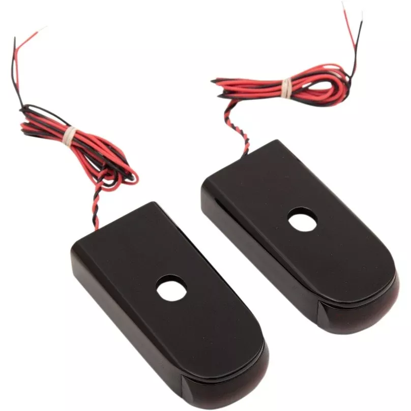 Alloy Art SSL-LG-3B Black / Red LED Rear Marker Light 18-19 Harley Softail FXLR