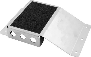 Allstar Performance Aluminum Heel Riser 1in Tall 4-1/2in Wide with Non-Skid Pad ALL54090