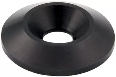 Allstar Performance Black Aluminum Countersunk Washer 1/4in ID x 1in OD 10pk ALL18663