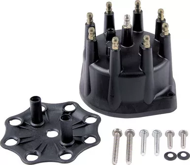 Allstar Performance Ford V8 Distributor Cap with Brass HEI Terminals and Spark Plug Wire Retainer ALL81226