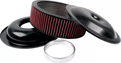 Allstar Performance LW 14in A/C Kit Black 5in Washable Element ALL25925