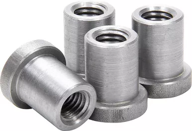Allstar Performance Weld On Nuts 1/2-13 Long 4pk ALL18552