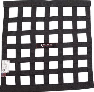 Allstar Performance Window Net Border Style 18 x 18 SFI Black ALL10280