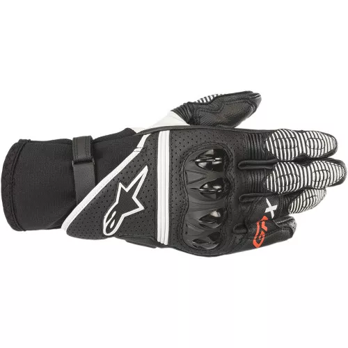 Alpinestars GP-X V2 Leather Gloves - Black/White