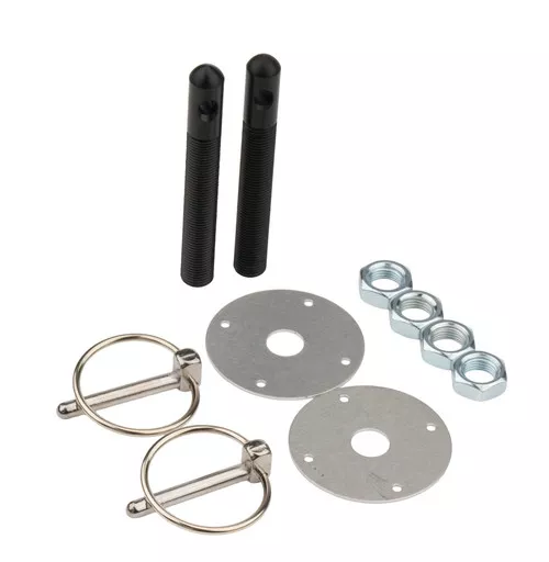 Aluminum Hood Pin Kit 1/2in Black ALL18504