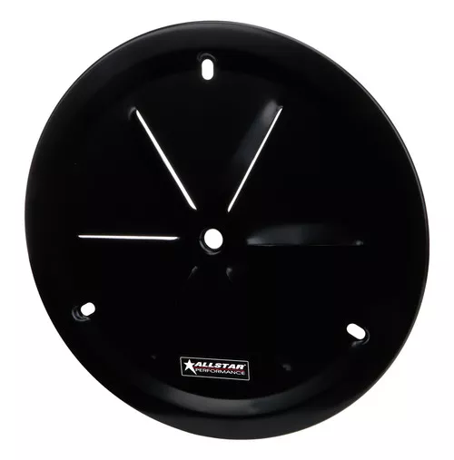 Aluminum Wheel Cover Weld Style Louvered Black ALL44141