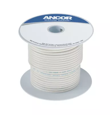 Ancor 104910 Tinned Copper Wire 14 AWG 100ft White