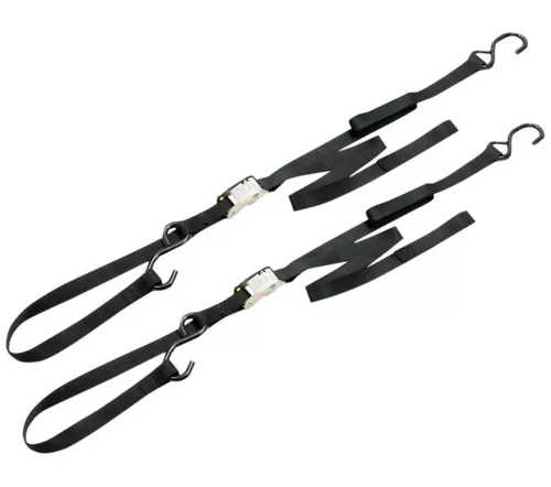 Ancra 1" x 69" Integra Black Tie Downs w/Soft Hooks 2pk (49380-11)
