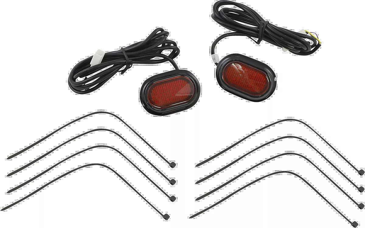 Antenna Grommet Light - Red Lens - Black