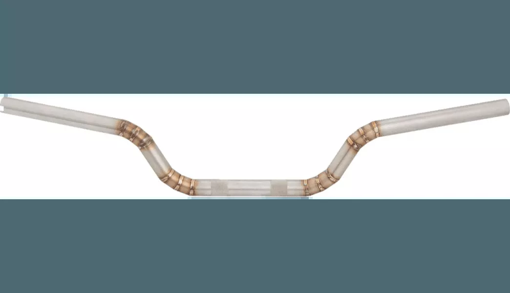 Arlen Ness 1" MX Moto Handlebars Welded Raw Stainless Steel for Harley Davidson Models