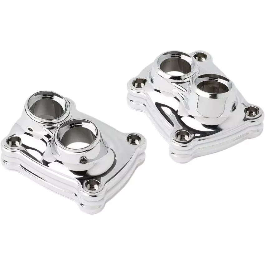 Arlen Ness 10 Gauge Chrome Lifter Block Covers for Harley 17-25 Touring Models