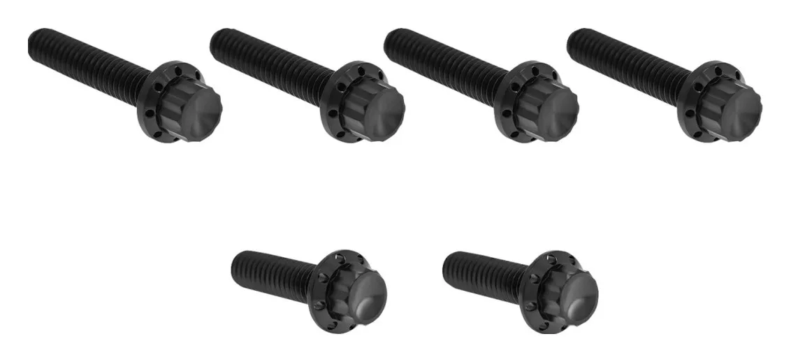 Arlen Ness 12-Point Titanium Transmission Side Cover Bolt Kit For Harley Cable Clutch 2006-2026