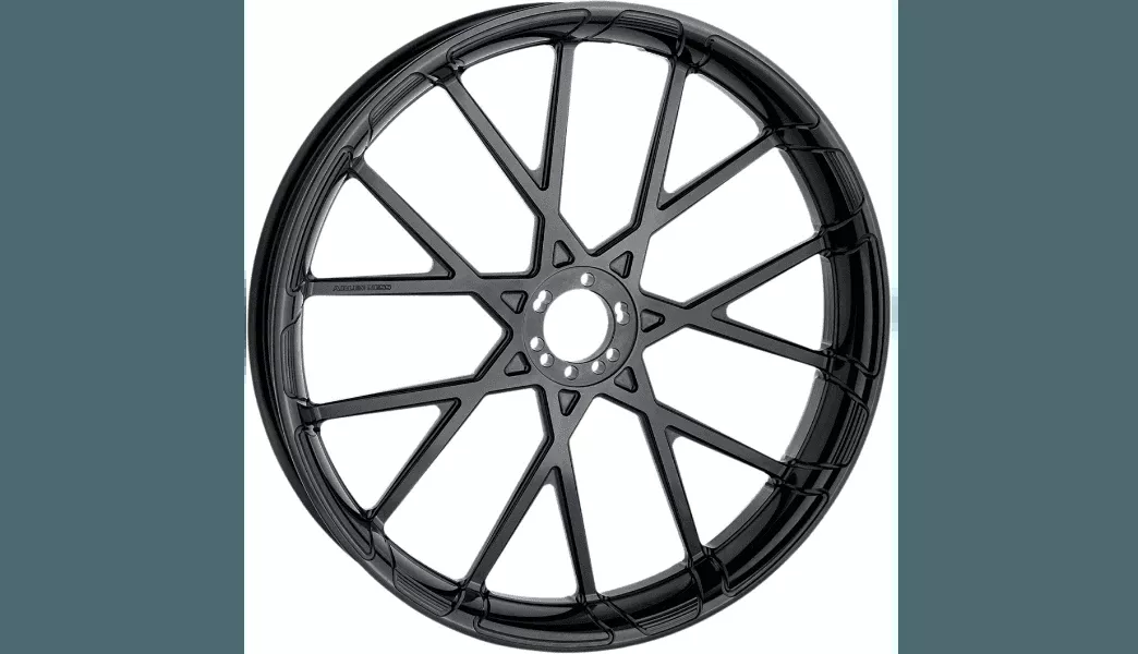 Arlen Ness 21"x 3.50" Front Procross Forged Billet Rim for '14-Up Harley Davidson Touring Models - Black Anodized