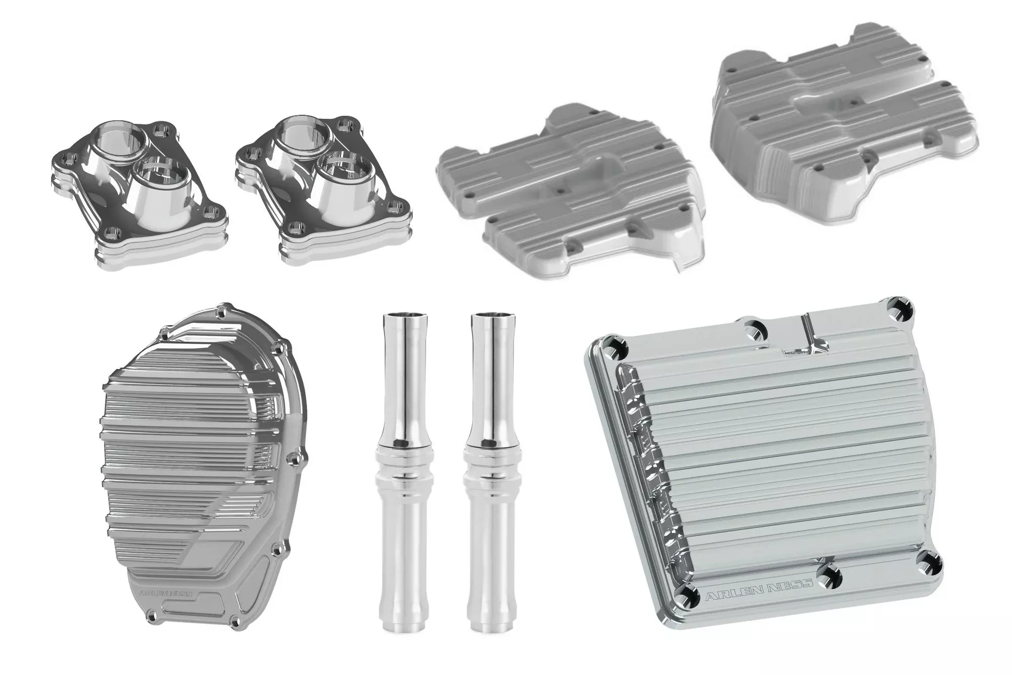 Arlen Ness 5-Piece Chrome 10-Gauge Engine Cover Kit 2017-2019 M8 Harley Touring