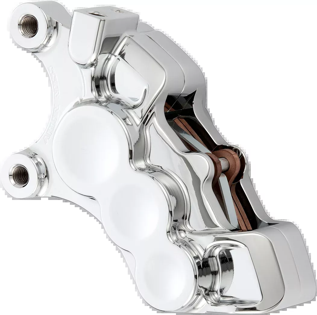 ARLEN NESS 6-Piston Caliper - Front Left - Chrome - 11.8" 02-214