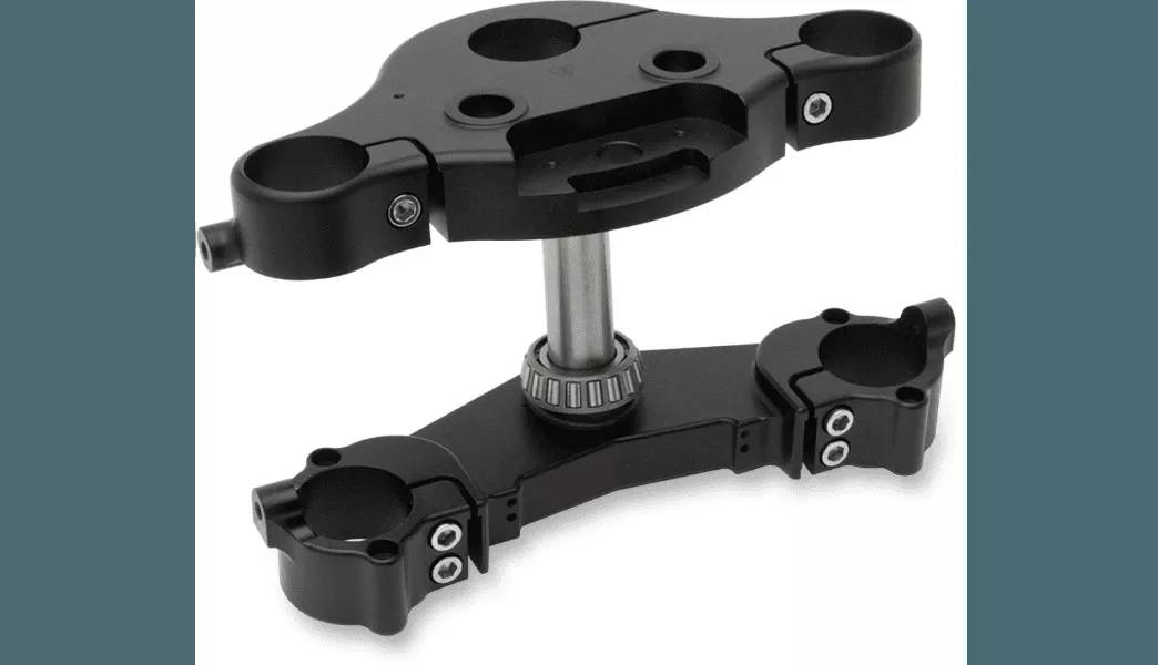 Arlen Ness 7 & 7 Raked Triple Tree for '99-13 Harley Davidson FLT/​FLHT/​FLHX/​FLTR Models - for 23" and 21" Wheels