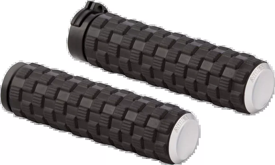 ARLEN NESS Air Trax Grips - TBW - Chrome 07-353