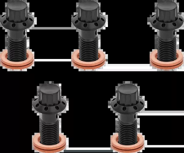 Arlen NESS Banjo Bolt 5-Pack – 3/8″-24 – Black